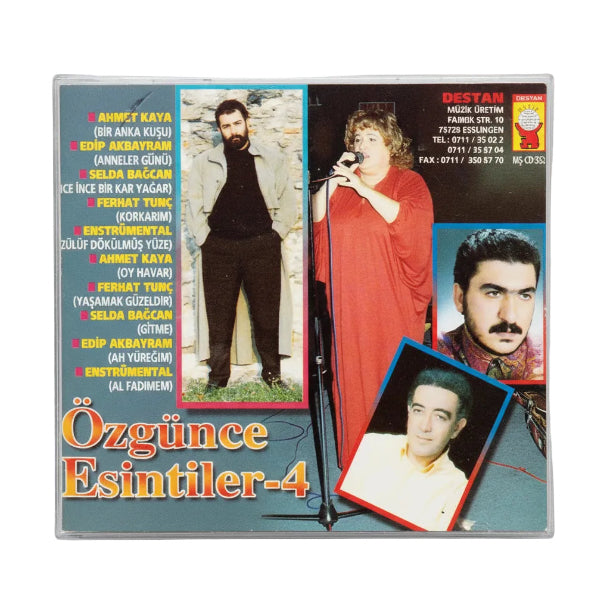 Özgünce Esintiler -4 (Destan Müzik | Türk halk müziği | CD) Türk Halk | Özgün | Protesto | Müzik | CD