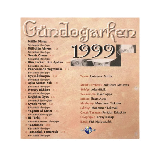 Grup Gündoğarken - Gündoğarken 1999 CD | UNIVERSAL Müzik | CD