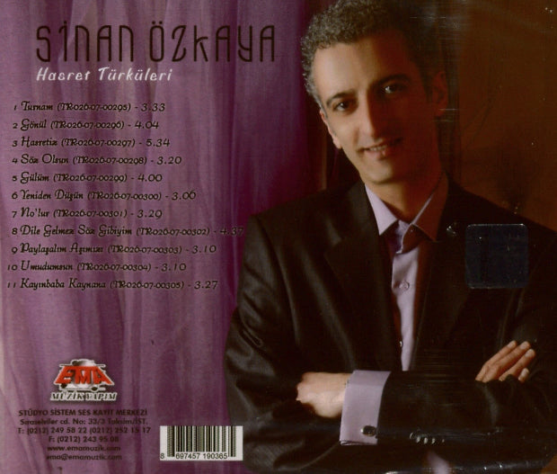 Sinan Özkaya - Hasret Türküleri | CD | Türk | Halk |Müziği | CD | sipariş | Almanya