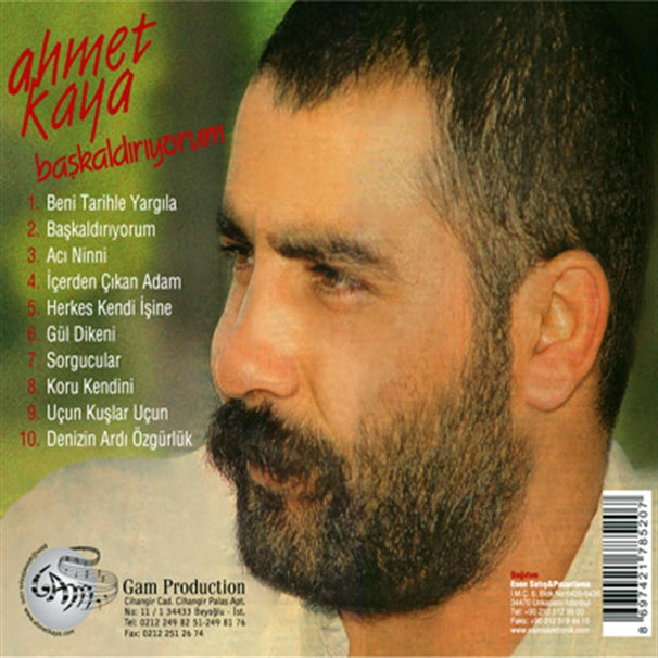 AHMET KAYA CD | Başkaldırıyorum | Türk Halk | Özgün | Protesto | Müzik | CD |Türkçe CD