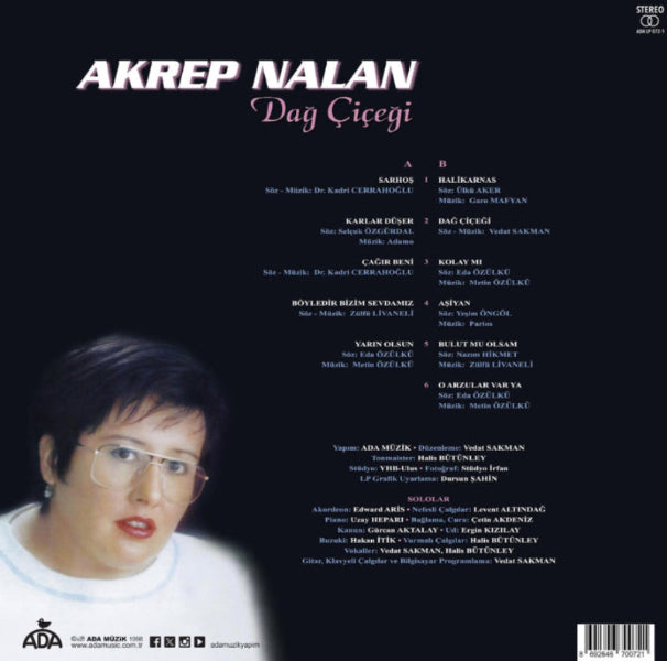 Akrep Nalan - Dağ Çiçeği (Plak) Almanya 'da Türkçe Plak |Schallplatte |LP