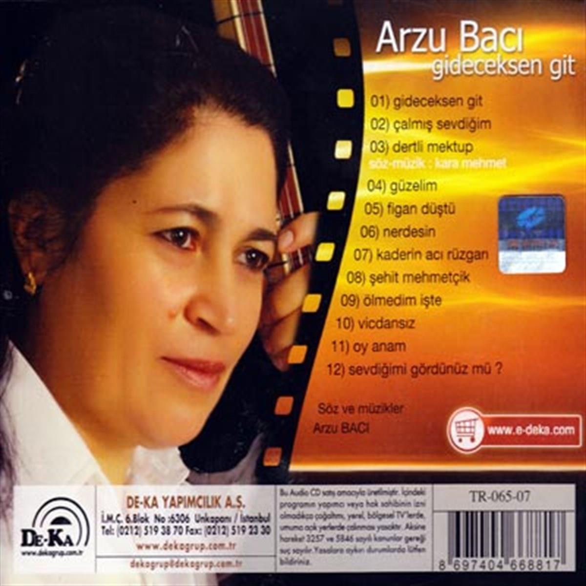 Arzu Bacı - Gideceksen Git (Türk Halk Müziği) | CD) Türk Halk | Müziği |CD