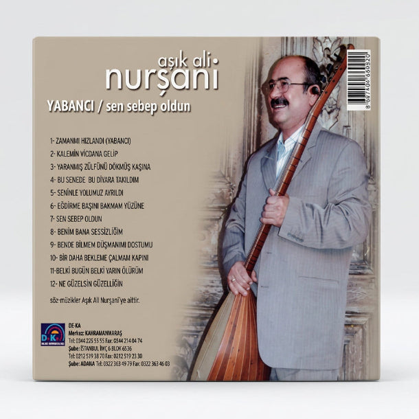 Aşık Ali Nurşani |Yabancı | Sen Sebep Oldun | CD ( Türkçe CD )Türk halk müziği