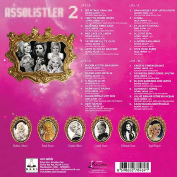 Assolistler Plak | Assolistler Cilt:2 | karışık Türk Sanat müziği Plak(2 Plak) Schallplatte | LP