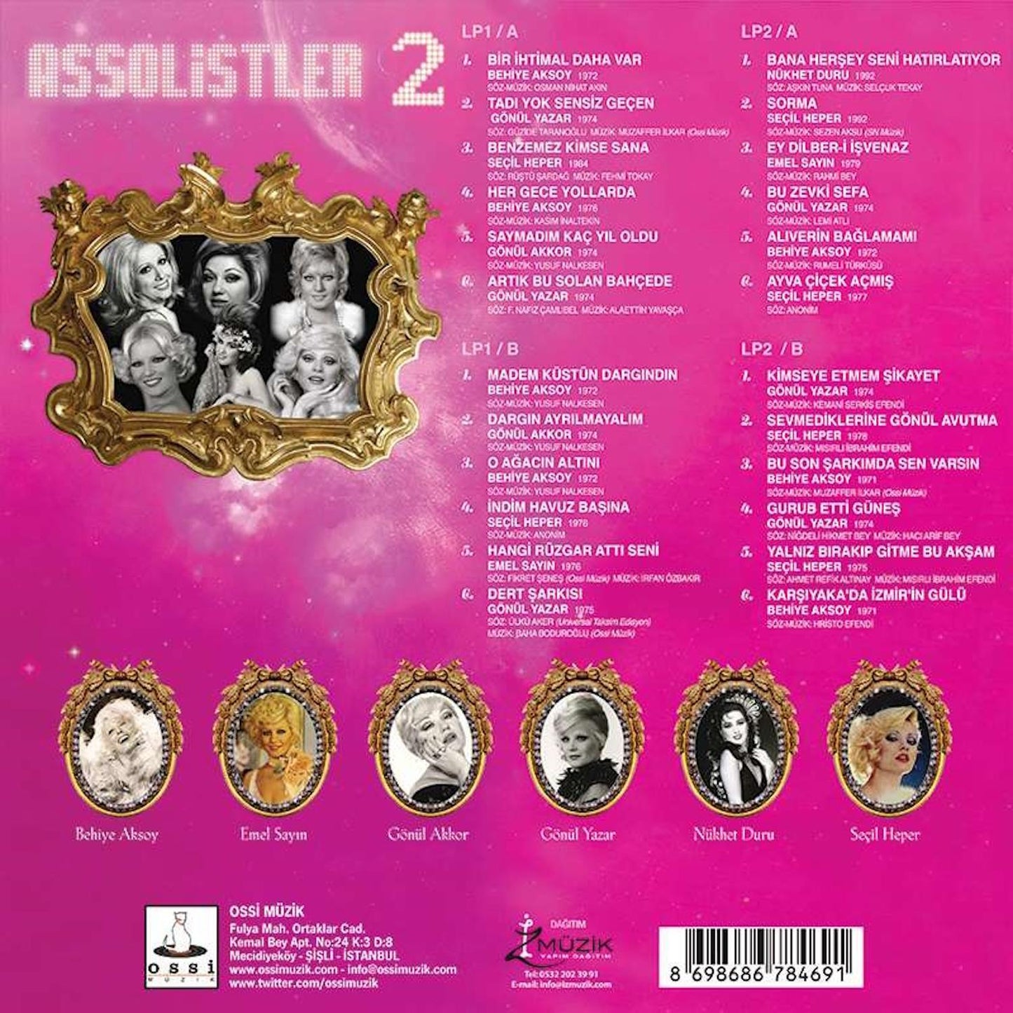 Assolistler Plak | Assolistler Cilt:2 | karışık Türk Sanat müziği Plak(2 Plak) Schallplatte | LP