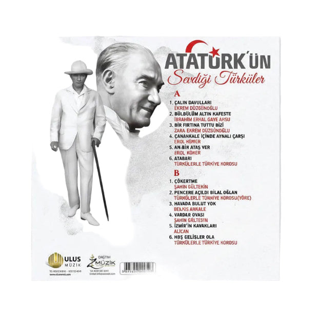 Atatürk'ün Sevdiği Türküler | Plak | (Türk Halk |Plak) vinil plak | LP