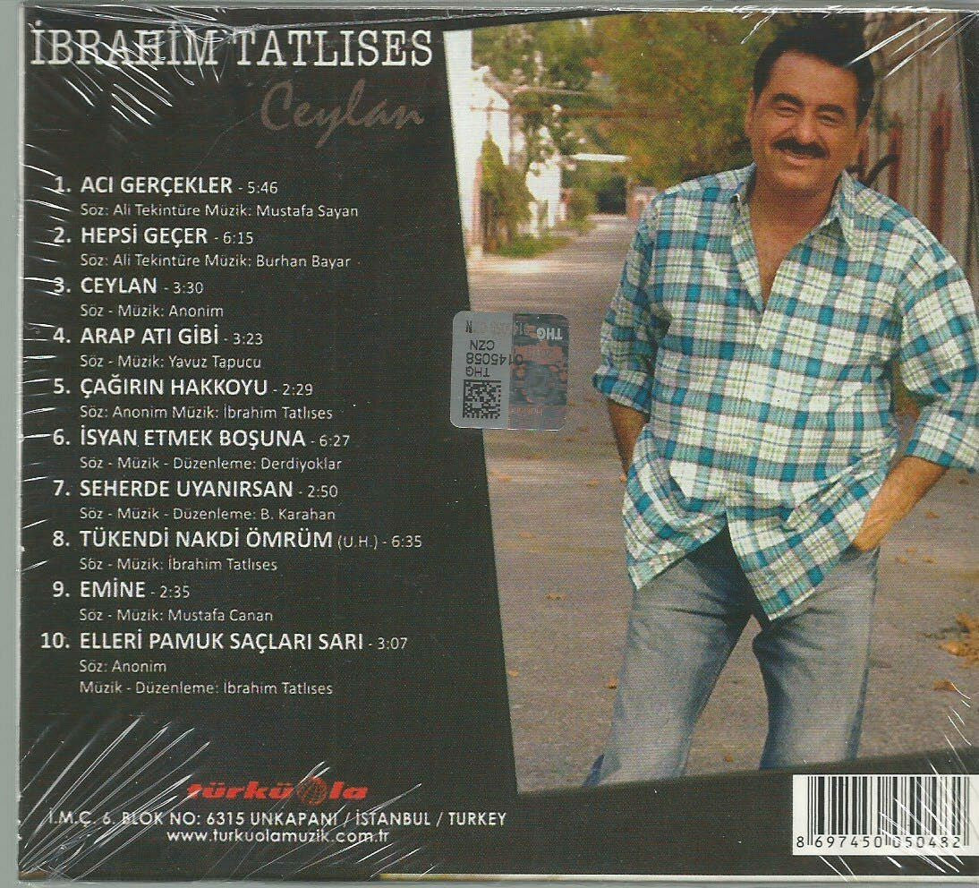 İbrahim Tatlıses CD - İbrahim Tatlıses Ceylan (CD) Arabesk | Türk Halk | CD