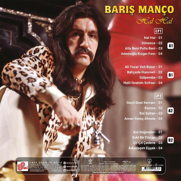 Barış Manço Plak-Hal Hal |Türkçe | Pop | Kaynak | Plak | kayıt | LP