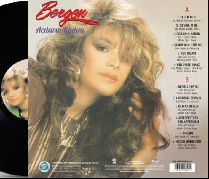 Bergen Plak - Bergen | Acıların Kadını | Zor Geliyor ( Arabesk Plak| kayıt| LP)