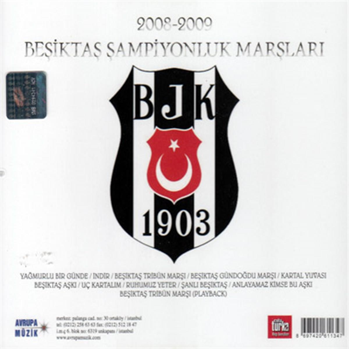 Beşiktaş CD -Beşiktaş 2008-2009 Şampiyonluk Marşları( CD ) Marşlar