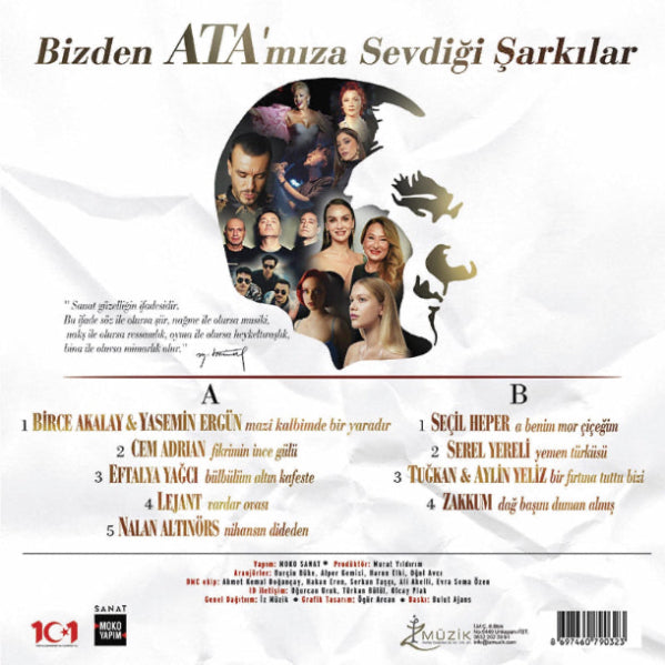 Bizden Ata'mıza Sevdiği Şarkılar - Çeşitli Sanatçı lar (Plak) Schallplatte | LP