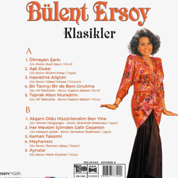 Bülent Ersoy - Klasikler (Plak) Türk Sanat | Plak | Schallplatte | LP | Türk Sanat Müziği | Plak