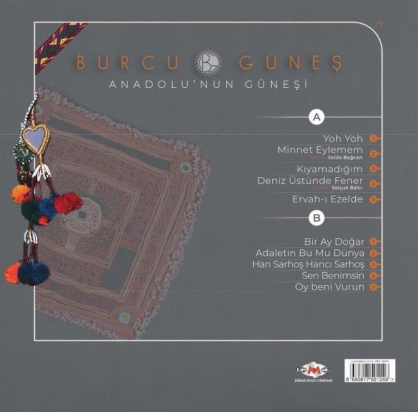 Burcu Güneş Plak - Anadolu'nun Güneşi (Plak) Türk Halk Müziği | Plak | kayıt | LP