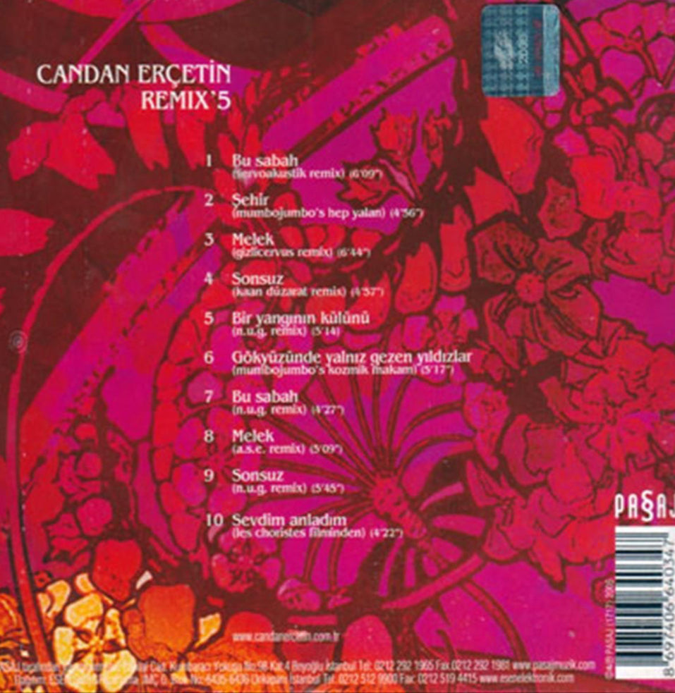 Candan Erçetin - Remix'5 ( CD ) Remix 5 |CD