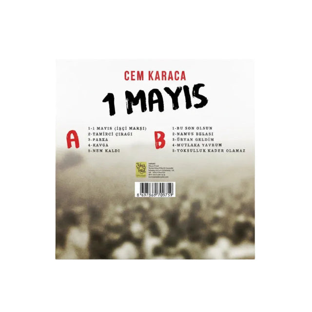 Cem Karaca – 1 Mayıs (Türk Rock) | Schallplatte)Türkçe | Kaynak | Plak