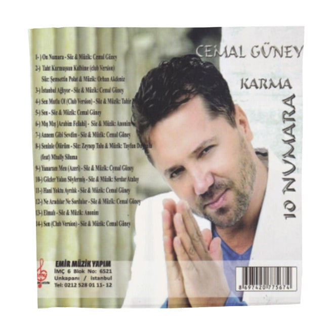 Cemal Güney CD- Karma - 10 Numara (CD) Türkçe | Pop | Türkische Pop | Türkischer Pop |CD