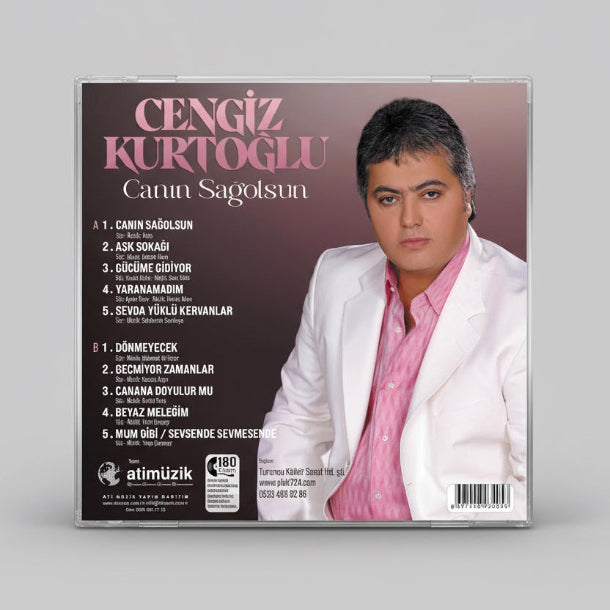 Cengiz Kurtoğlu -Canın Sağolsun Plak (Renkli Limitli Baskı Plak) Türkçe | Arabesk | Plak