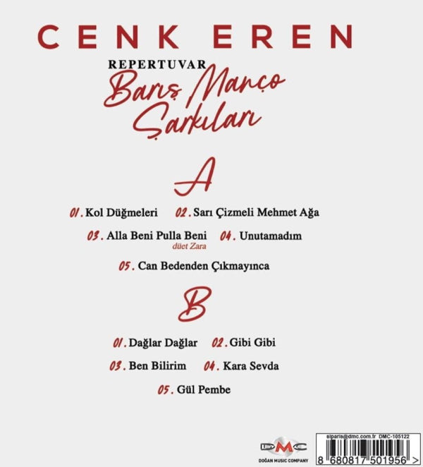 Cenk Eren - Repertuvar Şarkıları - Barış Manço Şarkıları (Türk Pop) | Kayıt)