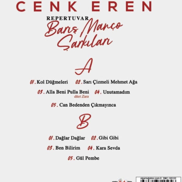Cenk Eren - Repertuvar Şarkıları - Barış Manço Şarkıları (Türk Pop) | Kayıt)