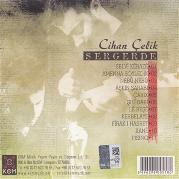 Cihan Çelik - Sergerde CD | Kürtçe | halk müziği |Kurdische VolksmusikCD