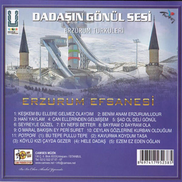 Dadaşın Gönül Sesi - Erzurum Türküleri(CD)Erzurum|Türk Halk|CD