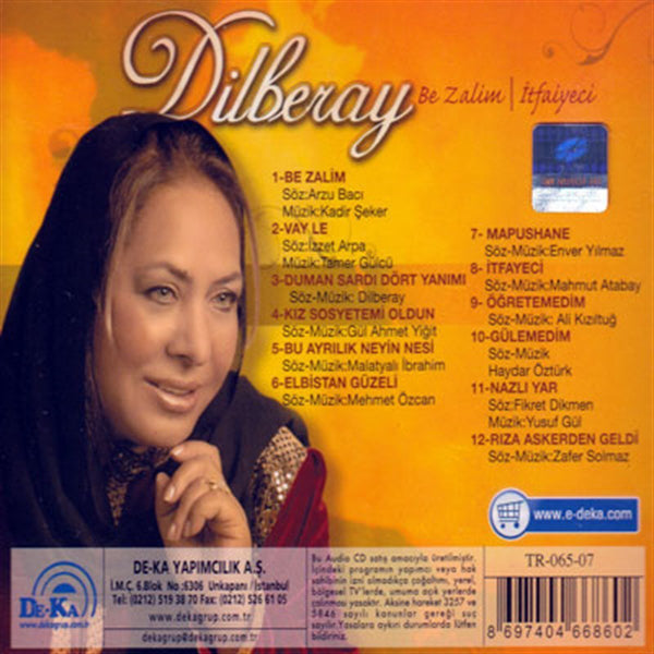 Dilberay - Be Zalim | İtfaiyeci CD | Türk Halk | müziği | CD
