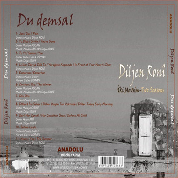 Diljen Roni - Du Demsal CD ( Kürtçe Rock CD ) Diljen Roni CD