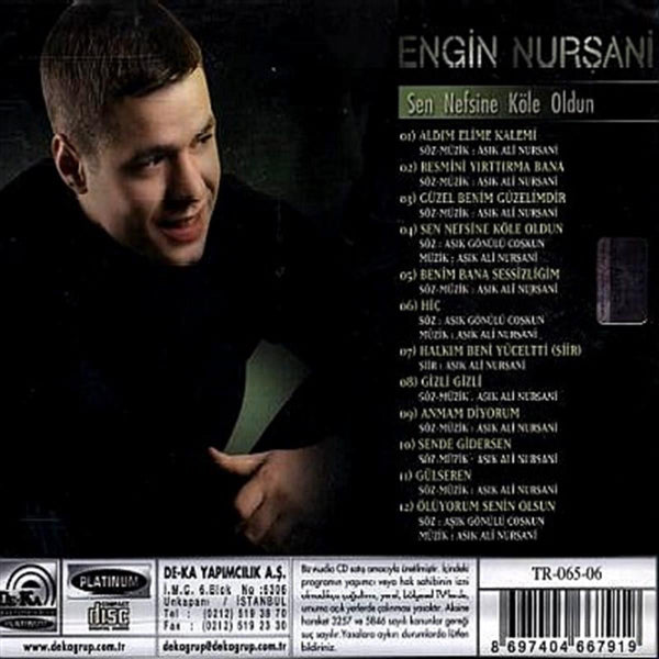 Engin Nurşani - Sen Nefsine Köle Oldun ( CD ) Halk müziği | CD