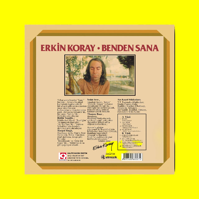 Erkin Koray - Benden Sana (Renkli Plak)Türkischer Rock | Türkçe Rock | Türk Rock | Anadolu Rock | Plak | LP
