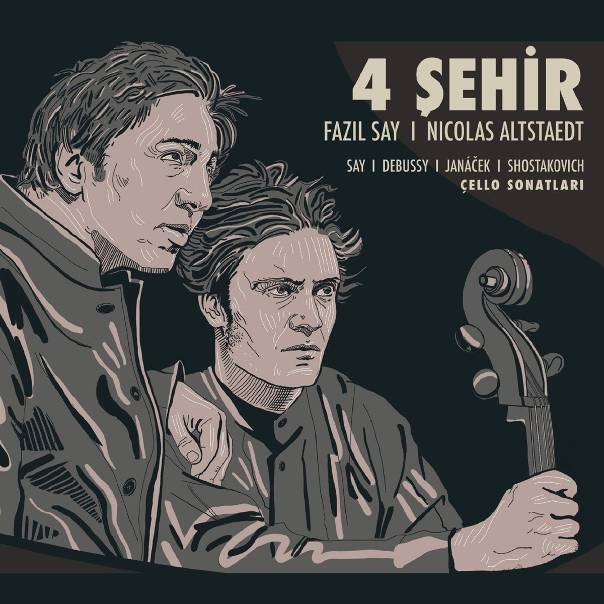 Fazıl Say |Nicolas Altstaedt CD |4 Şehir - Dört Şehir (Klasik, çağdaş klasik Müzik) Türkçe CD