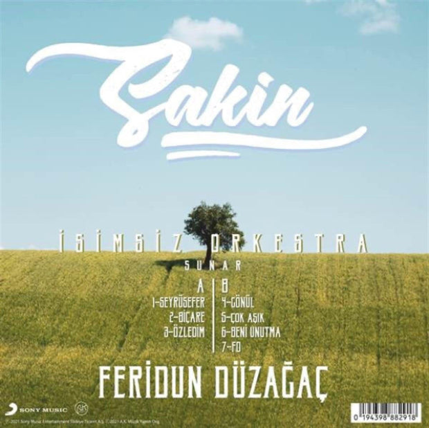 Feridun Düzağaç Plak -Sakin ( Plak )Türk Rock | Türkçe | Rock | Plak| Türkischer rock | Schallplatte | LP