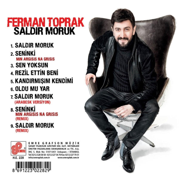 Ferman Toprak - Saldır Moruk ( CD ) Arabesk | Fantezi | Müzik | CD
