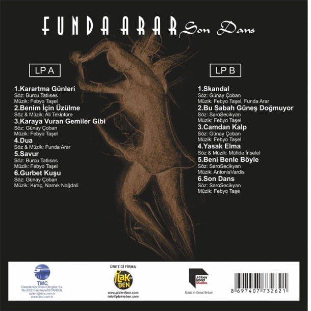 Funda Arar - Son Dans (Plak)Türkçe | Pop | Plak | Schallplatte | LP | Vinyl
