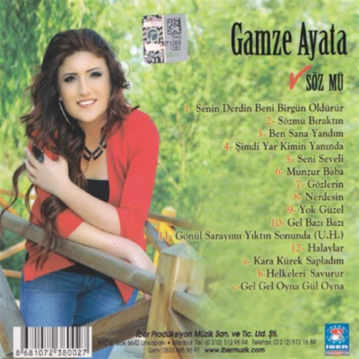 Gamze Ayata - Söz mü (CD) Türk halk | müziği | CD