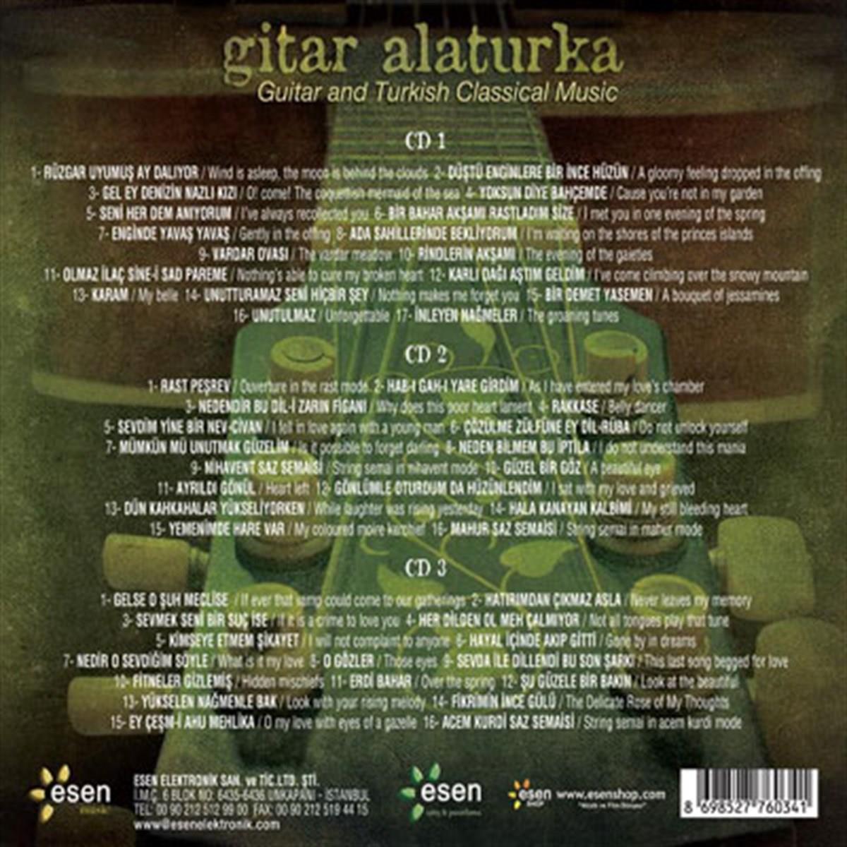 Instrumentalmusik CD - Guitar and Turkish Classical Music | 3 CD DELUXE EDITION CD's
