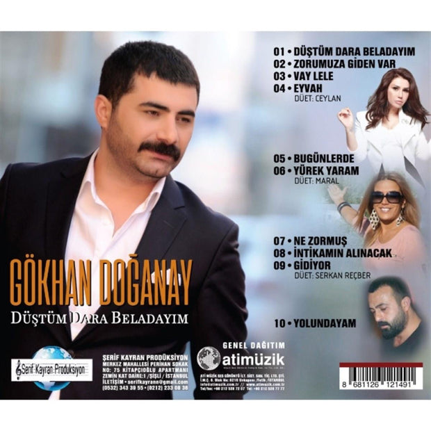 Gökhan Doğanay - Düştüm Dara Beladayım | CD |Arabesk | müzik | CD | Almanya