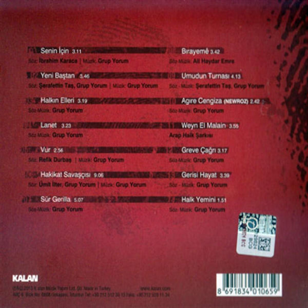 Grup Yorum - Halkın Elleri ( CD ) Özgün | Protesto | Müzik | CD | CD'ler