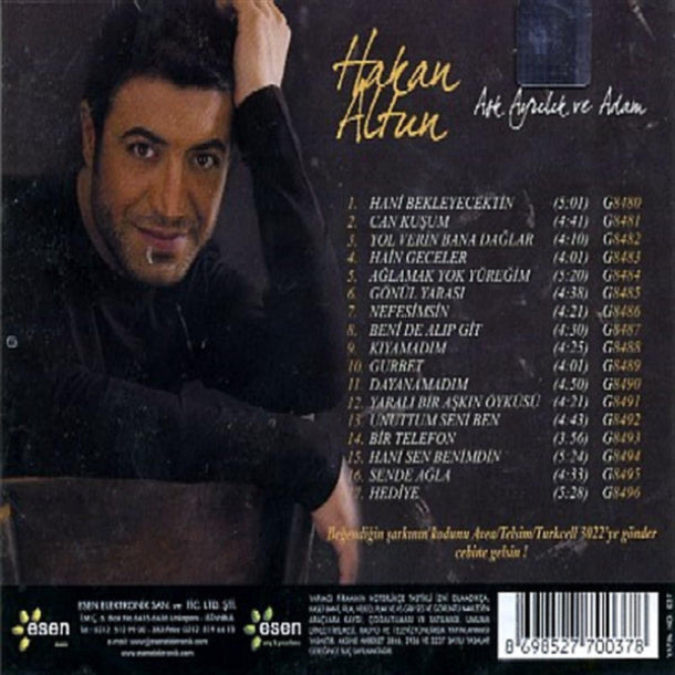 Hakan Altun - Aşk Ayrılık ve Adam ( CD ) Arabesk | Müzik | CD