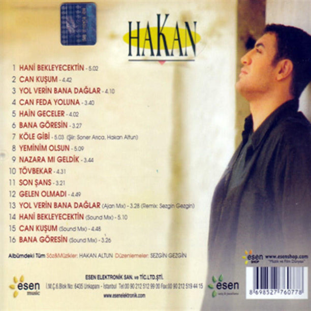 Hakan Altun - Hani Bekleyecektin ( CD ) Arabesk CD