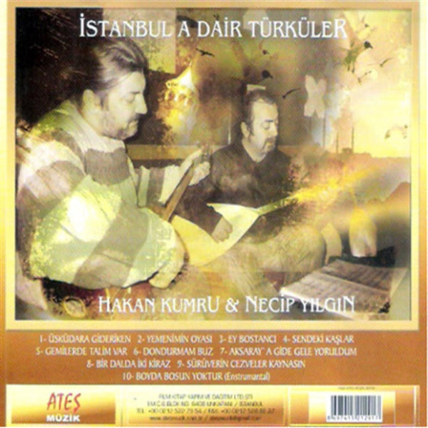 Hakan Kumru | Necip Yılgın - İstanbul'a Dair Türküler (CD) Türk Halk | CD