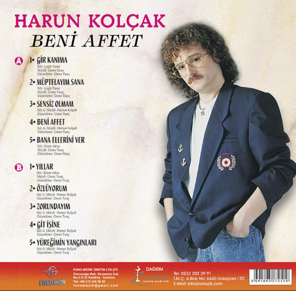 Harun Kolçak - Beni Affet plak ( Siyah Plak) Schallplatte | LP
