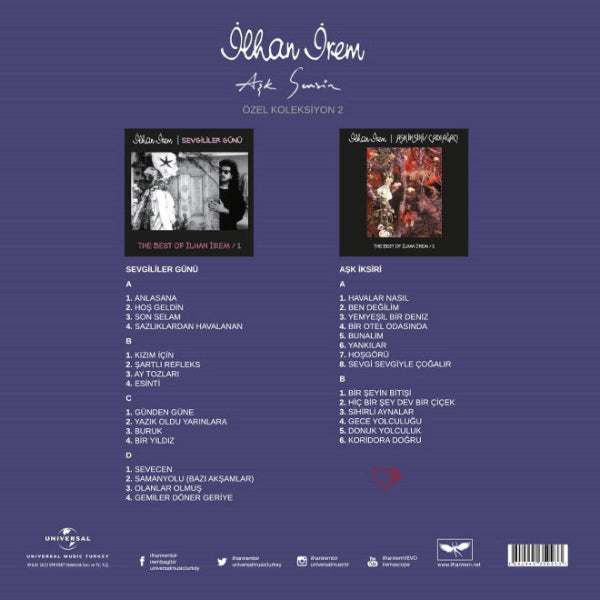 ILHAN IREM - Ask Sensin - Özel Koleksiyon - 2'li Plak - Record - Vinyl - Plak - 3LP