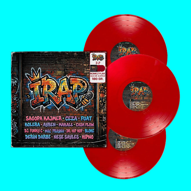 iRap Plak(3 Renkli Plak)Sagopa Kajmer - Ceza - Fuat - Kolera - Ayben - Makale | Plak | LP | Schallplatte