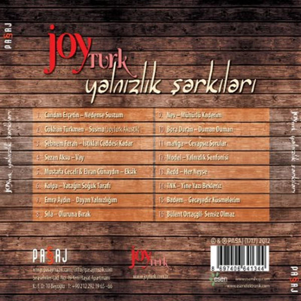 Joy Türk cd - Yalnızlık Şarkıları ( CD )Türkçe |karışık | Pop | Kaynak | CD