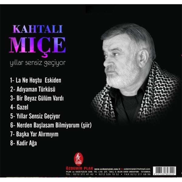 Kahtalı Mıçe CD - Yıllar Sensiz Geçiyor ( CD ) Türk Halk | Türkü | CD