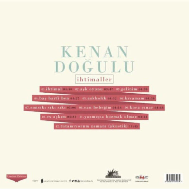 Kenan Doğulu Plak |İhtimaller(2 Plak)Türkçe | Pop | Plak|Schallplatte