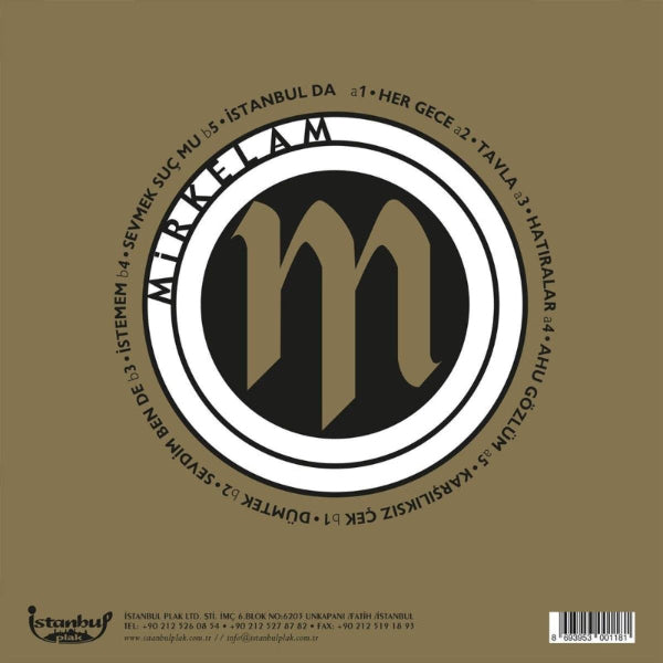 Mirkelam Plak - Mirkelam - Tavla|Hergece| plak (Türk Pop) | Kayıt)LP