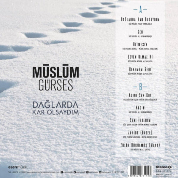 Müslüm Gürses - Dağlarda Kar Olsaydım (Plak) Arabesk | Plak | kayıt | LP