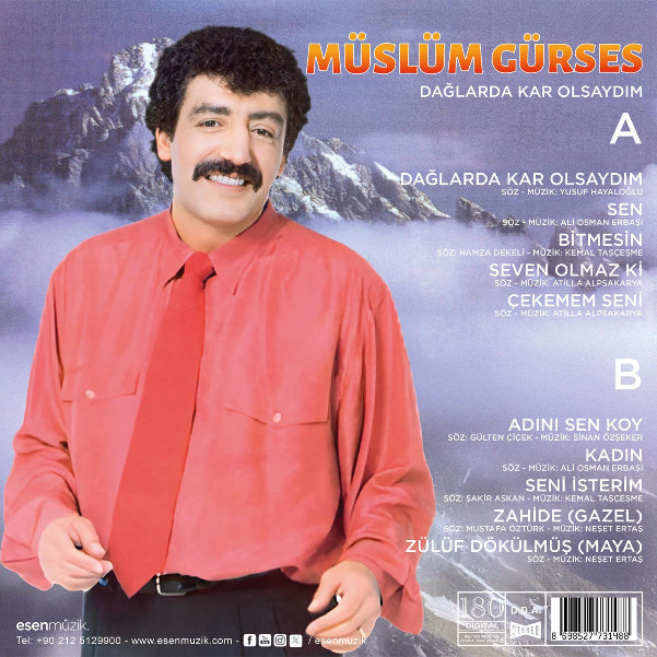 Müslüm Gürses - Dağlarda Kar Olsaydım (Plak)Müslüm Gürses Plak | Türkçe | Arabesk | Plak | Schallplatte | LP