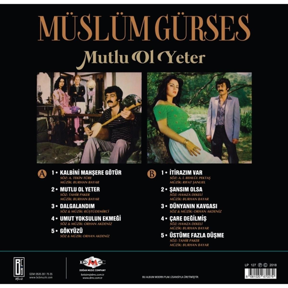 Müslüm Gürses Plak | Mutlu Ol Yeter (Arabesk Plak) Schallplatte | LP